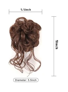 SHDanrtsey 长胡须发带，合成波浪发型发髻，长胡须，凌乱发带，发带