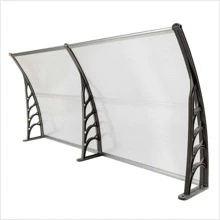40"x 80" Gray Color Polycarbonate Front Door Window Awning Patio Cover Canopy - 白色 - 查看 6