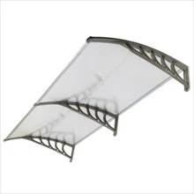 40"x 80" Gray Color Polycarbonate Front Door Window Awning Patio Cover Canopy - 白色 - 查看 7