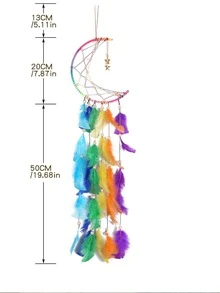 1 件甜美粉色羽毛装饰，房间墙壁装饰大号手工羽毛，家居装饰卧室创意装饰节日礼物 - 彩色 - 查看 6