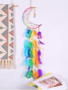 1 件甜美粉色羽毛装饰，房间墙壁装饰大号手工羽毛，家居装饰卧室创意装饰节日礼物 - 彩色 - 查看 2