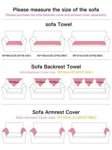 1pc Nordic Style Embroidery Edging Chenille Anti-Slip Sofa Mat, Suitable For Leather Sofa, Thickened Modern And Simple Cushion, Four Seasons Universal Sofa Set For Living Room, 2023 New Model