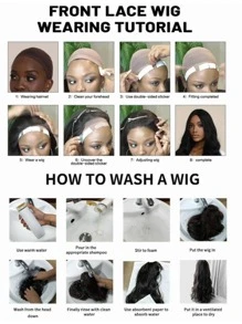 13X4X1 T型蕾絲長直型合成假髮 - 紫紅色 - 查看 11