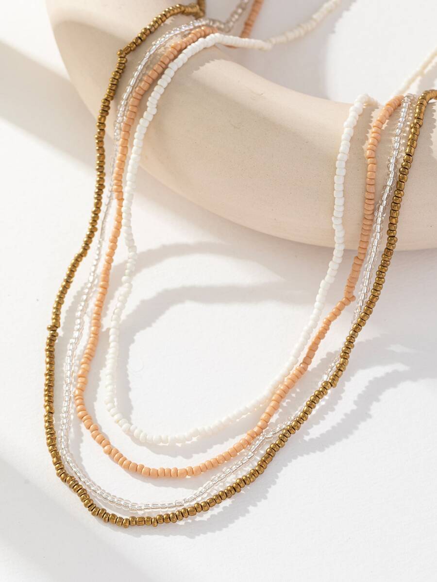 4pcs Bohemian Style Beach Waist Chain For Women - Multicolor - View 1