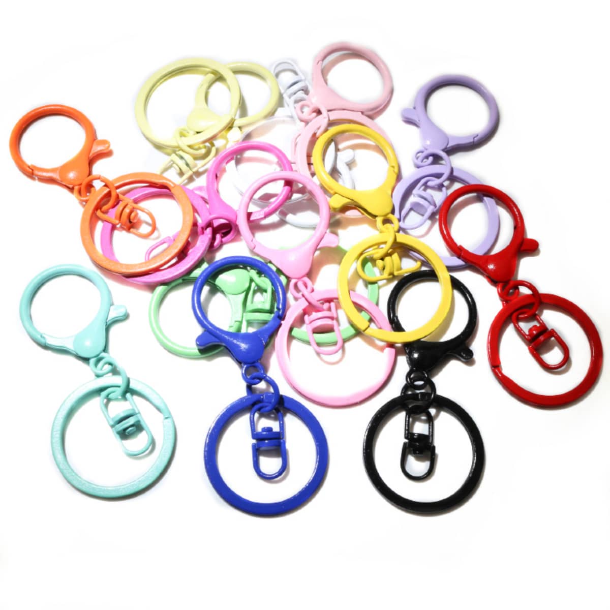 5個 ランダム カラー スナップフック トリガー クリップ