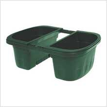 Co. Self-Watering Saddle Railing Planter, 16" - Green - View 3