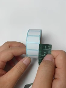 1卷 20x10mm 700张/卷 热敏打印可移除空白标签 长方形自粘可书写条形码超市标签 适用于热敏打印机 - 白色 - 查看 10