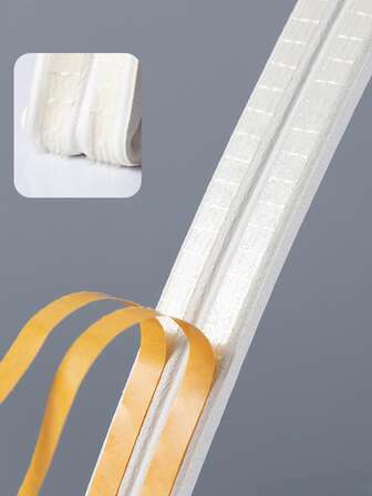 1 Roll 5m Self-adhesive Door & Window Weather Stripping Tape, Can Be Separated Into 2 Strips, Multifunctional, Soundproof, Windproof