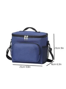 1 pieza Bolsa térmica portátil - Azul Marino - Ver 3