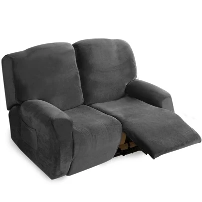 Stretch Recliner Sofa Covers 2-Seater Loveseat Sofa Slipcovers For Living Room