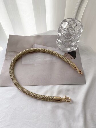 Pu皮編織繩手提袋肩帶,手工製作袋子diy配件