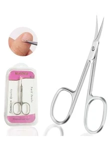 color de acero inoxidable Manicura ruso tijeras - Rojo - Ver 6