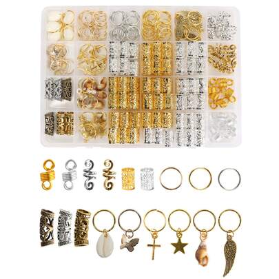 224入組混合編織成套工具髮飾適合女士和女孩,可調節髮帶髮箍