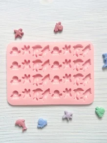1 Sao Biển Và Cá Heo Hình Màu Ngẫu Nhiên Tự Làm Khuôn Silicon - Nhiều màu - Xem 5