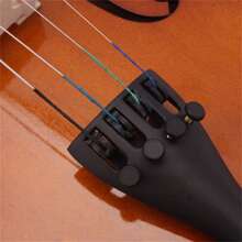 New 4/4 Acoustic Violin Case Bow Rosin Natural - màu nâu - Xem 9