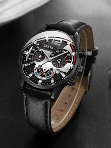 1 Reloj + 1 Brazalete - Negro - Ver 2