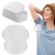 10pcs Disposable Ultra Thin Sweat-absorbing Underarm Pads For Sport And Outdoor Activities - White - View 1
