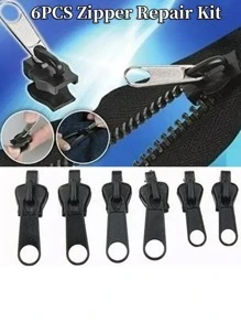 6pcs Multifunctional Zipper Pulls Instant Fixer Clothing Sewing Accessories - Black - View 5