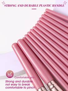 18支化妆刷套装+3个化妆粉扑套装，柔软三角矿物粉扑，适用于面部化妆，化妆刷套装，化妆刷组合，化妆刷套装，全套化妆工具，化妆刷套装，全套化妆工具，化妆刷套装，化妆刷套装，化妆礼盒套装 - 彩色 - 查看 6