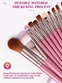 18支化妆刷套装+3个化妆粉扑套装，柔软三角矿物粉扑，适用于面部化妆，化妆刷套装，化妆刷组合，化妆刷套装，全套化妆工具，化妆刷套装，全套化妆工具，化妆刷套装，化妆刷套装，化妆礼盒套装 - 彩色 - 查看 5