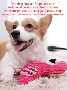 1pc Flamingo Design Cat/Dog Lover Gift And Dog/Cat Mom Love Pet Sound Toy For Dog Lover And Dog Mom Love And Cat Lover And Cat Mom Love For Interaction - Multicolor - View 8