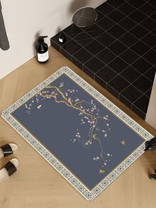 1入組梅花圖案地墊 - 彩色 - 查看 2