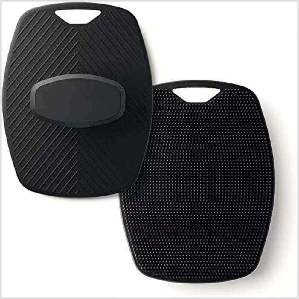 Siliconne Body Scrubber, Exfoliating Loofah Brush for Clean Skin, Lather Boosting - 黑色 - 查看 1
