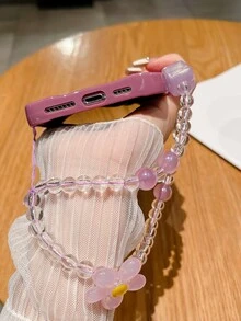 Solid Phone Case With Lanyard - Purple - View 4