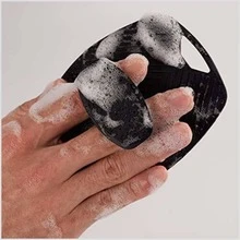 Siliconne Body Scrubber, Exfoliating Loofah Brush for Clean Skin, Lather Boosting - 黑色 - 查看 4