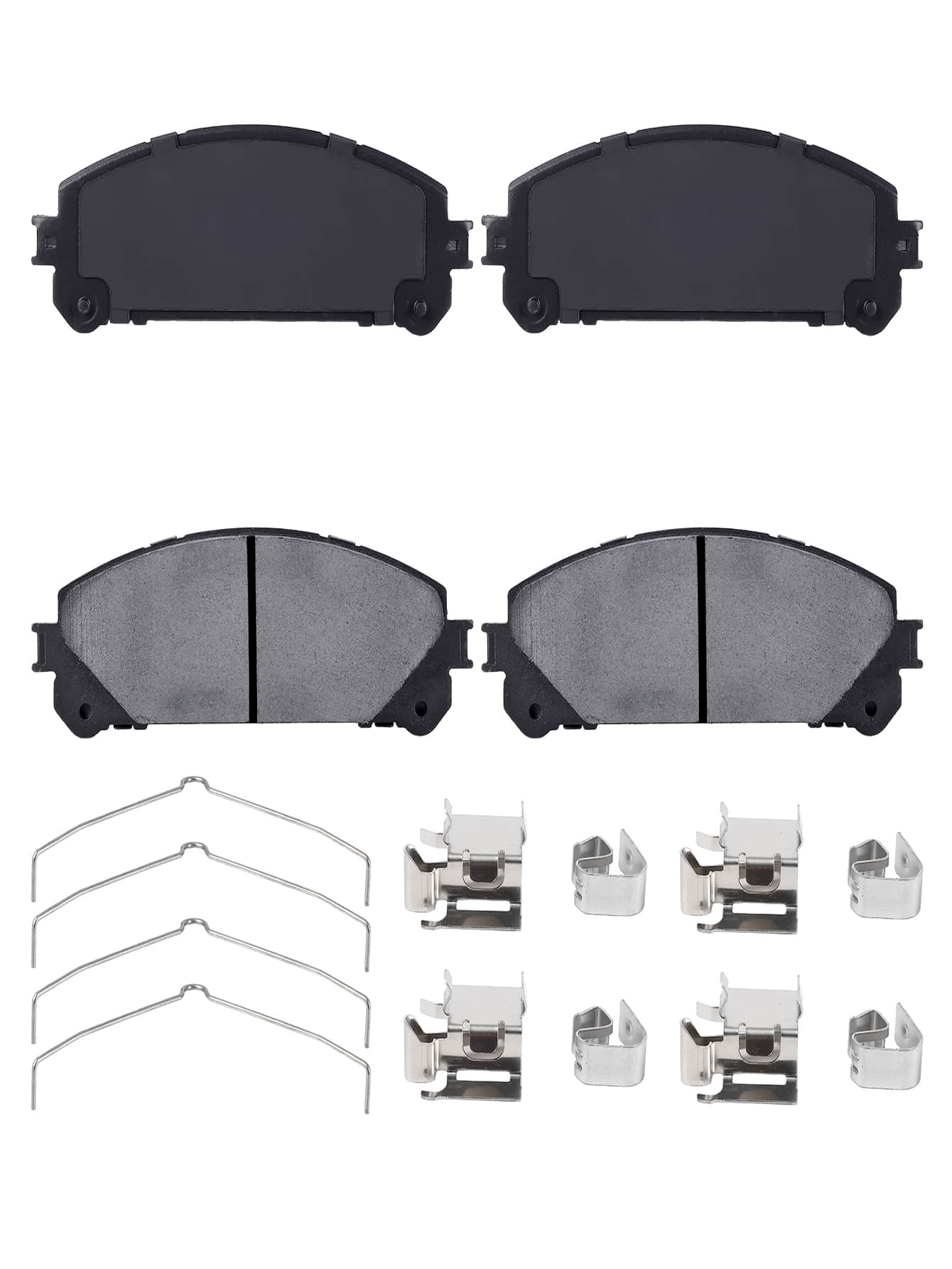 Brake Pads, 4Pcs Premium Ceramic Front Disc Brake Pads Compatible with