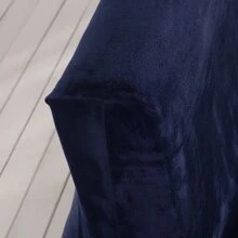 Velvet Futon Slipcovers Stretch Folding Sofa Bed Cover with Elastic Bottom - Navy Blue - View 5