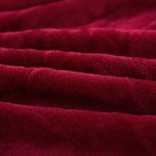 Velvet Futon Slipcovers Stretch Folding Sofa Bed Cover with Elastic Bottom - 酒紅色 - 查看 7