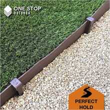 Black Anchor Edging Spikes Stakes Outdoor Landscape Garden Lawn Border - Schwarz - Übersicht 3