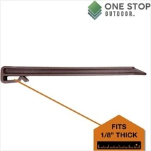 Black Anchor Edging Spikes Stakes Outdoor Landscape Garden Lawn Border - Schwarz - Übersicht 4