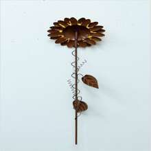SuNFLlower Garden Iron Yard Stake DEcoor Outdoor Art Lawn DEcooration