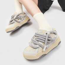 Zapatillas de deporte casual , de moda con cómodo transpirable adecuado para actividades al aire libre en verano - Beis - Ver 4