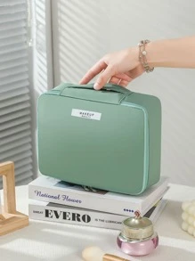 1pc Green Multi-Function Large Capacity Makeup Bag For Women Girls Storage Makeup Organizer Makeup Case - Green - View 5