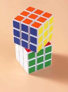 1 件装 Abs 魔方儿童益智拼图玩具，适合小学生减压玩具 - 彩色 - 查看 4