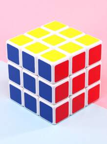 1 件装 Abs 魔方儿童益智拼图玩具，适合小学生减压玩具 - 彩色 - 查看 3