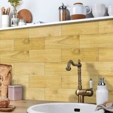 9 pezzi/set superficie glassato staccabile Adesivi da muro , spesso antiscivolo impermeabile autoadesivo carta per cucina e bagno Decorazioni