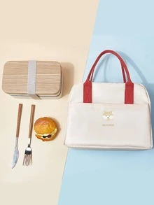 1入組便攜隔熱包適用於大容量飯盒或者 - 粉色 - 查看 4