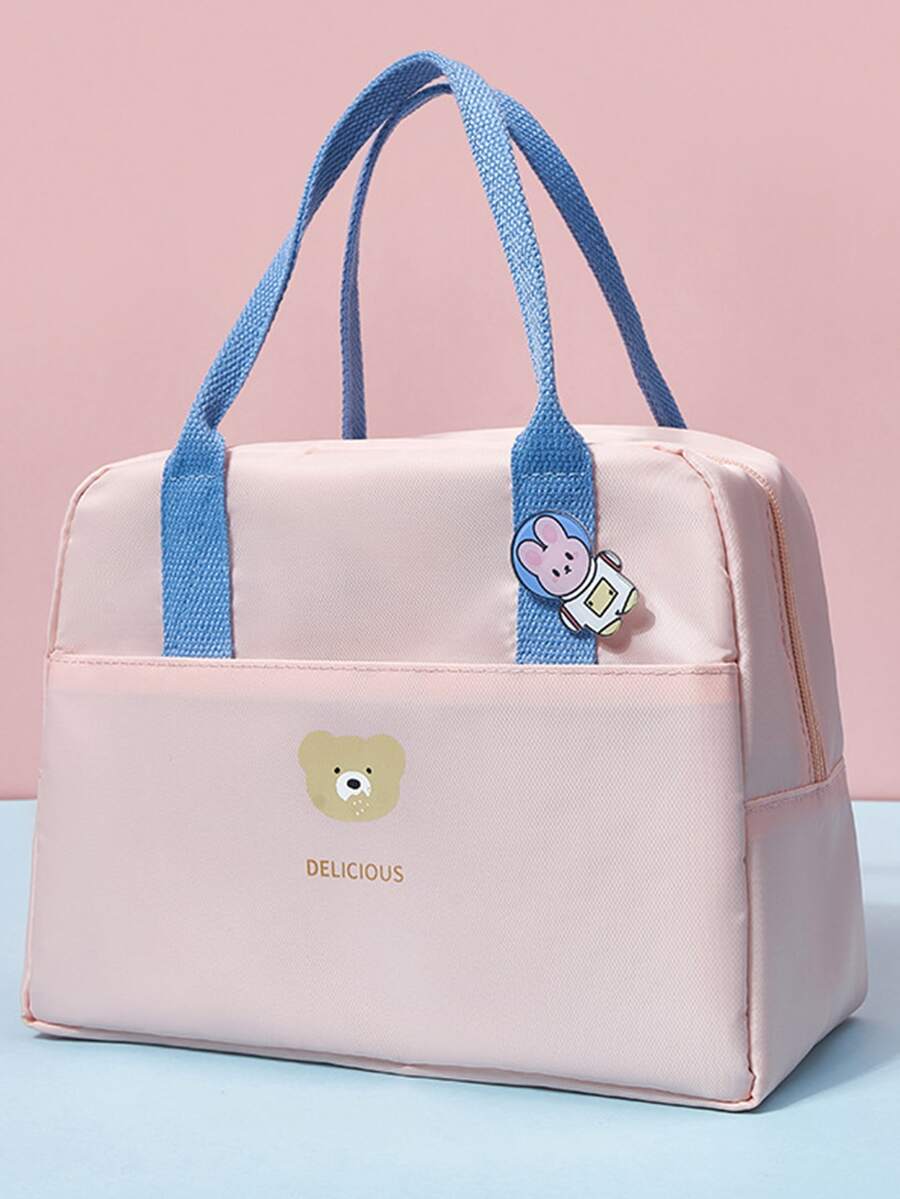 1入組便攜隔熱包適用於大容量飯盒或者 - 粉色 - 查看 1