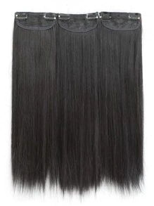 3入組女性發片,長款直筒隱形接髮夾,頭髮,隱藏&無痕