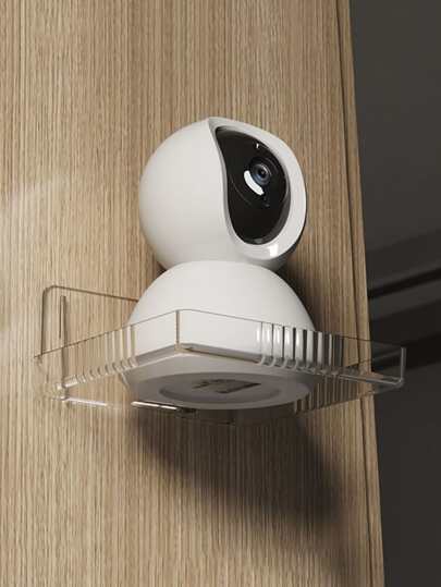 1pc Wall Mount Shelf For Camera, Router, Set-Top Box Without Drilling, Suitable For Indoor And Outdoor Use Back To School