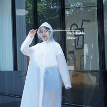 Fashionable Reflective Raincoat, Hiking Raincoat, Safety Raincoat - White - View 4