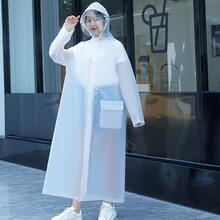 Fashionable Reflective Raincoat, Hiking Raincoat, Safety Raincoat - White - View 3