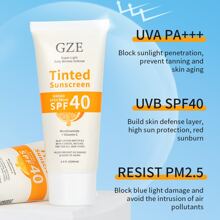Protector Solar Con Color Spf 40+ Para Hombres Y Mujeres - Naranja - Ver 4