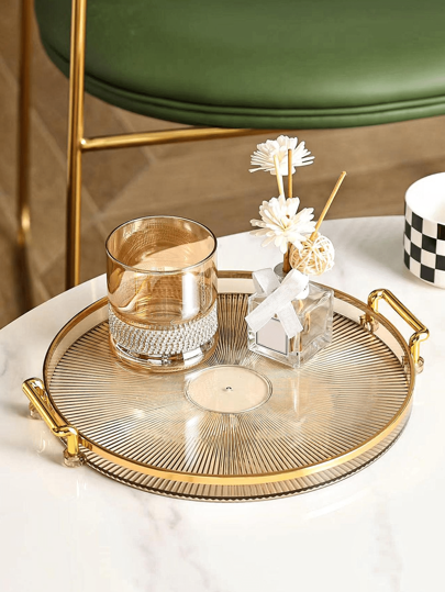 1 件带手柄不锈钢托盘、厨房、圣诞礼物