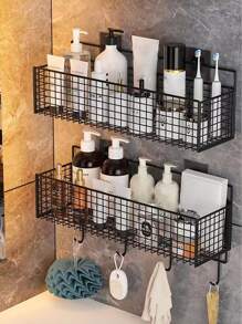 1 Miếng Ánh sáng sang trọng Phòng tắm Cái giá - màu đen - Xem 1