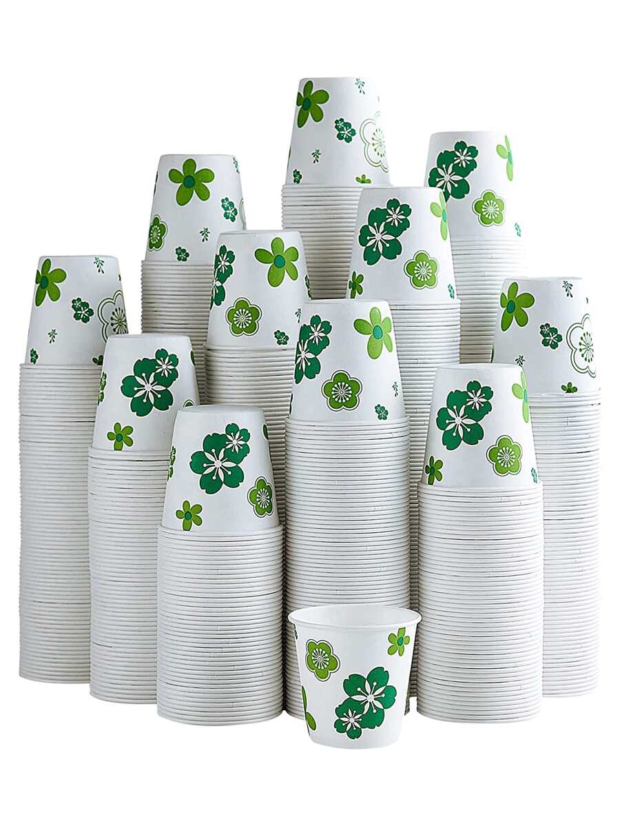 600 Pack 3oz Paper Cups, Disposable Bathroom Cups, Mouthwash Cups, Cold ...